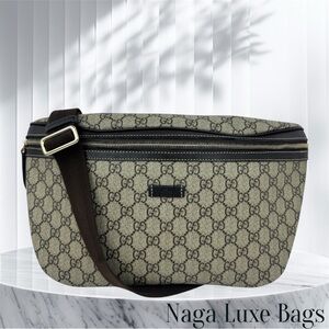Gucci Belt Bag GG Coated Canvas Brown